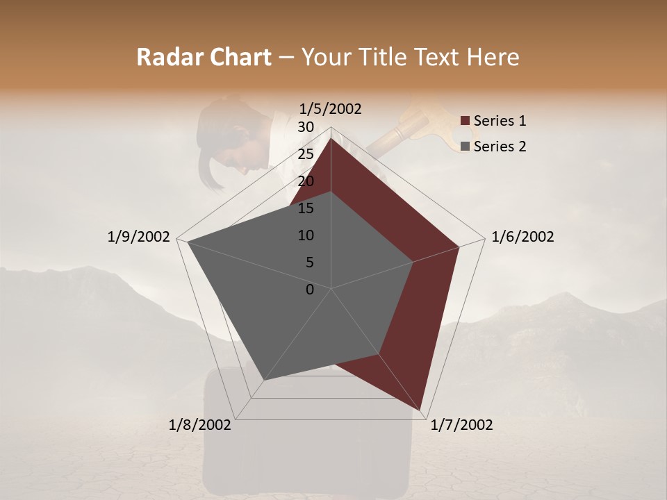 A Woman Holding A Briefcase With A Golden Key On Top Of It PowerPoint Template