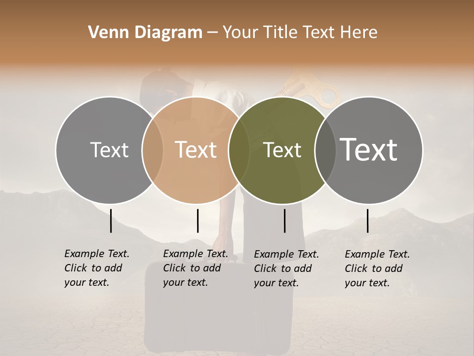 A Woman Holding A Briefcase With A Golden Key On Top Of It PowerPoint Template