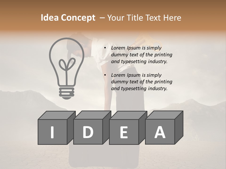 A Woman Holding A Briefcase With A Golden Key On Top Of It PowerPoint Template