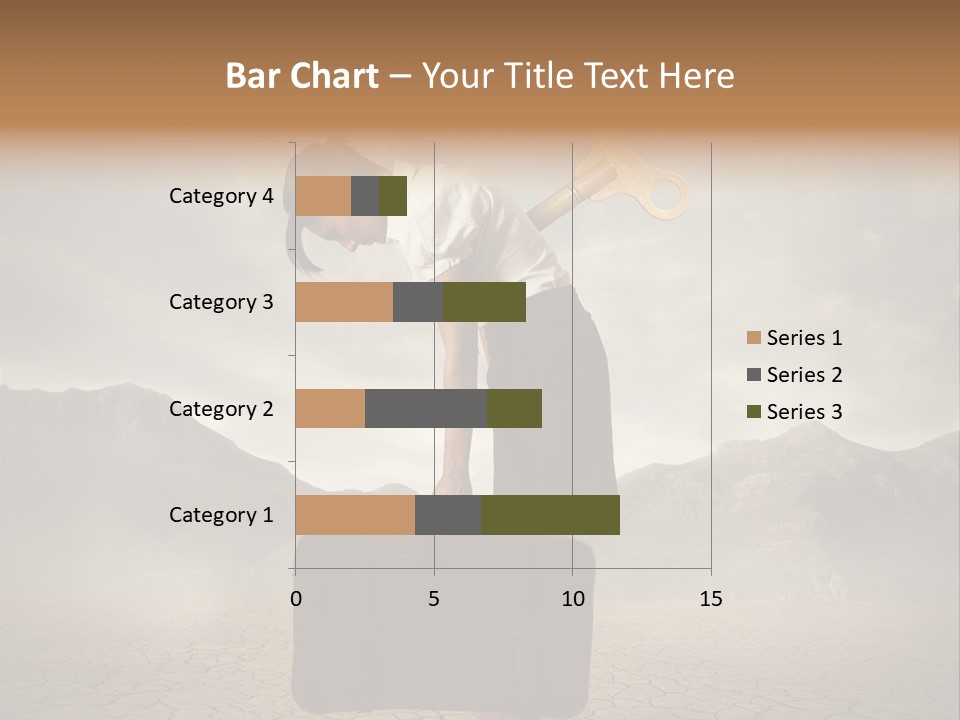 A Woman Holding A Briefcase With A Golden Key On Top Of It PowerPoint Template
