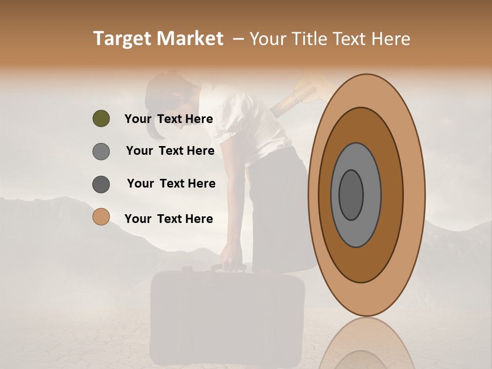 A Woman Holding A Briefcase With A Golden Key On Top Of It PowerPoint Template