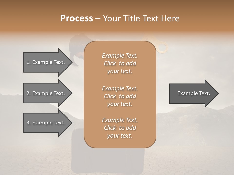 A Woman Holding A Briefcase With A Golden Key On Top Of It PowerPoint Template