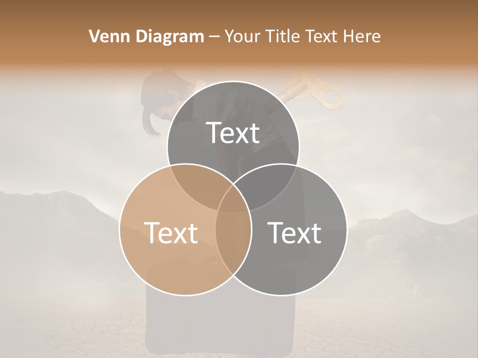 A Woman Holding A Briefcase With A Golden Key On Top Of It PowerPoint Template