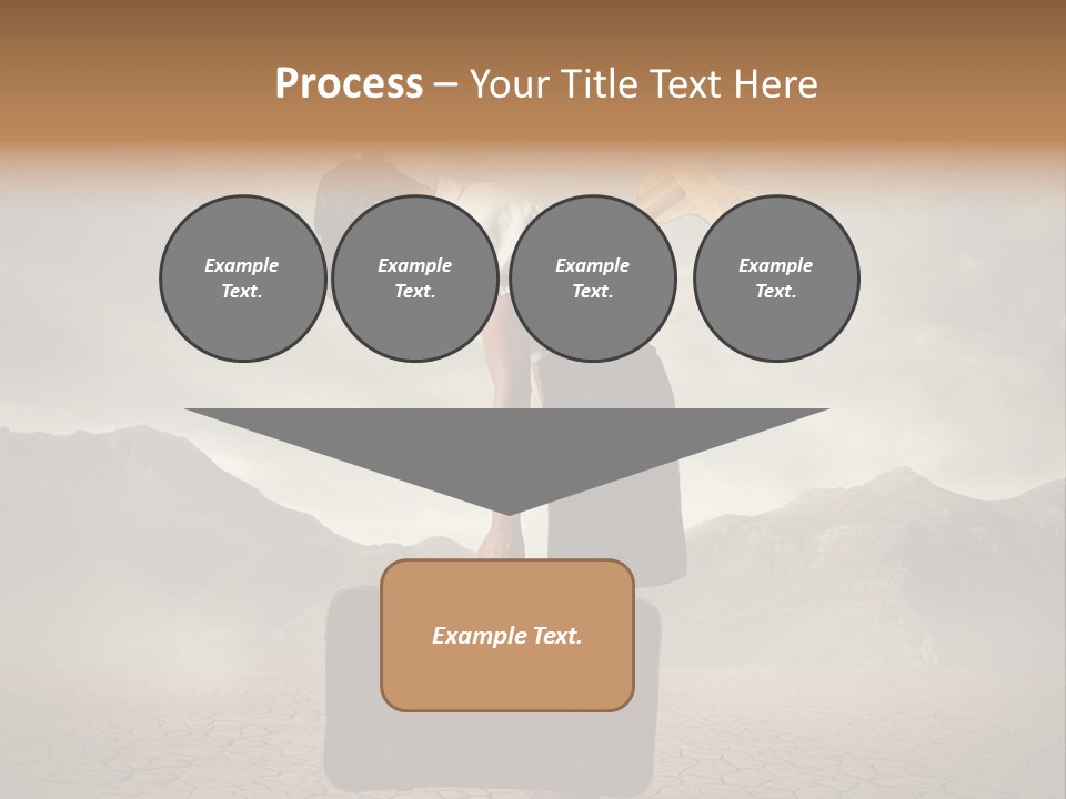 A Woman Holding A Briefcase With A Golden Key On Top Of It PowerPoint Template