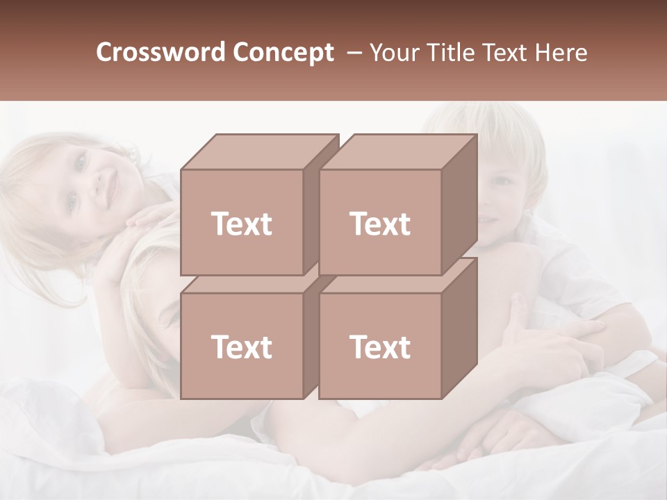 A Group Of People Laying On Top Of A Bed PowerPoint Template