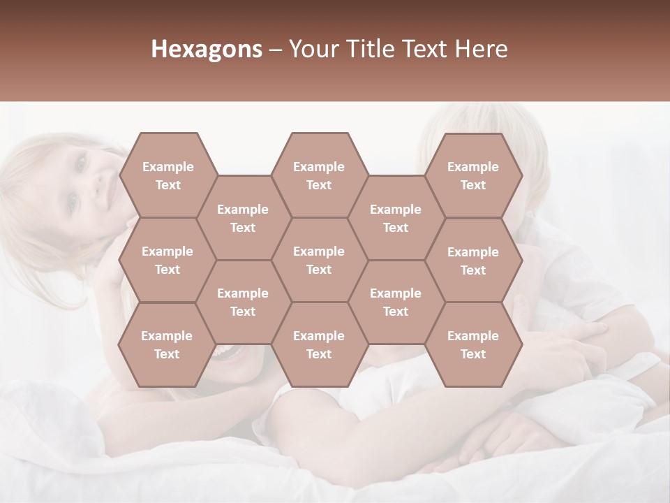 A Group Of People Laying On Top Of A Bed PowerPoint Template