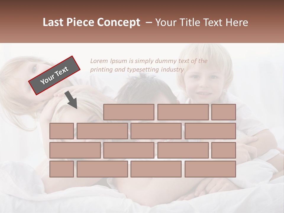 A Group Of People Laying On Top Of A Bed PowerPoint Template