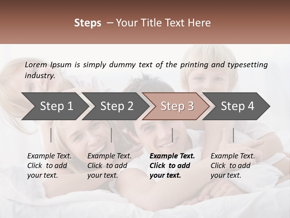 A Group Of People Laying On Top Of A Bed PowerPoint Template