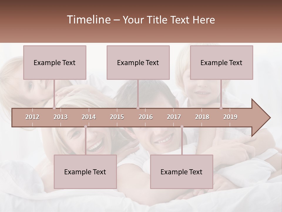 A Group Of People Laying On Top Of A Bed PowerPoint Template