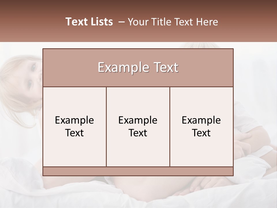 A Group Of People Laying On Top Of A Bed PowerPoint Template