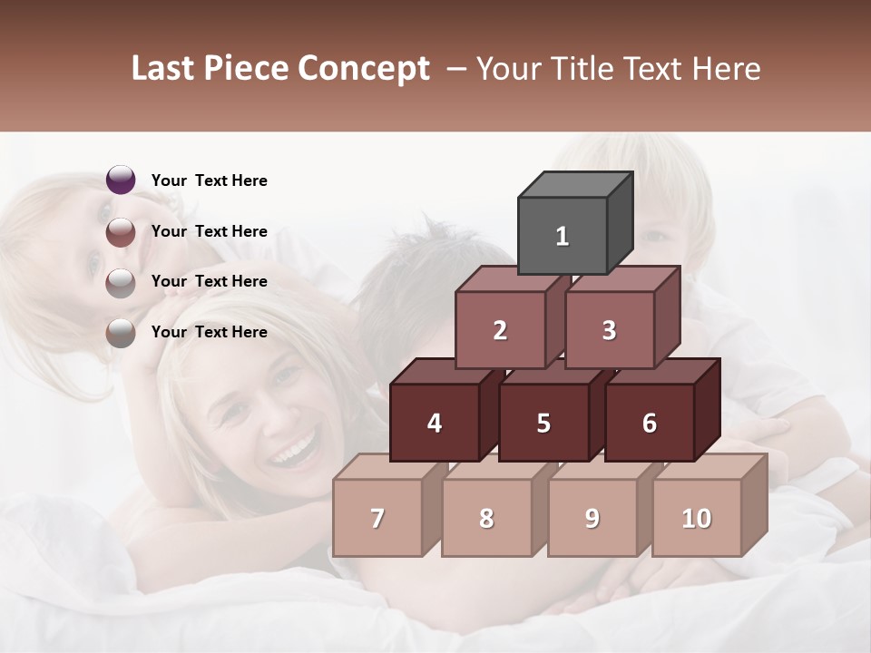 A Group Of People Laying On Top Of A Bed PowerPoint Template