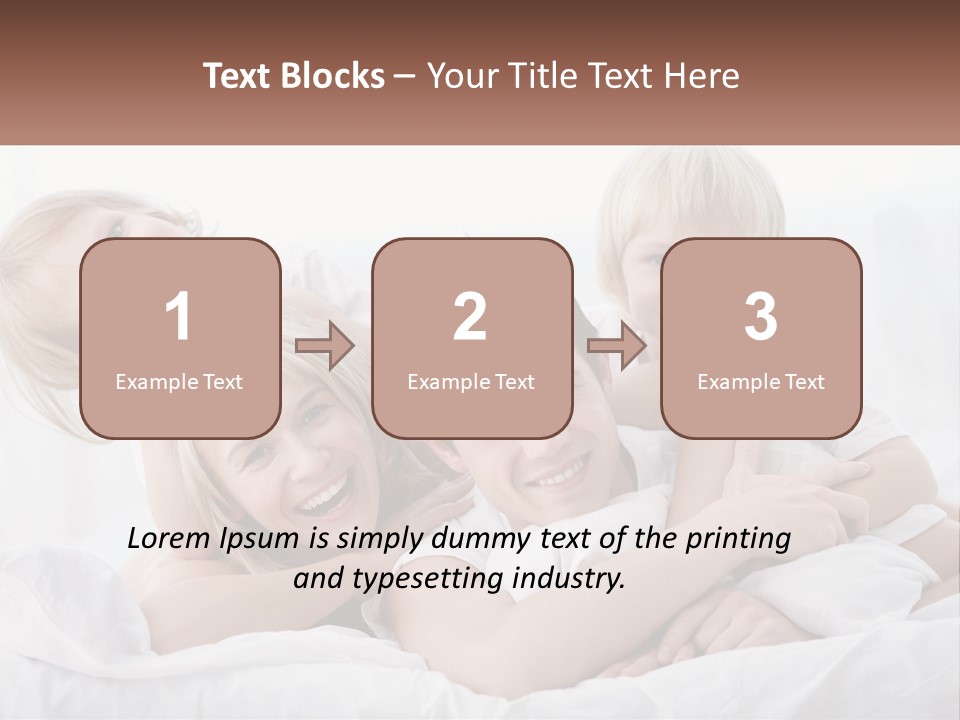 A Group Of People Laying On Top Of A Bed PowerPoint Template