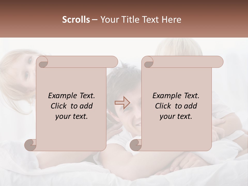 A Group Of People Laying On Top Of A Bed PowerPoint Template