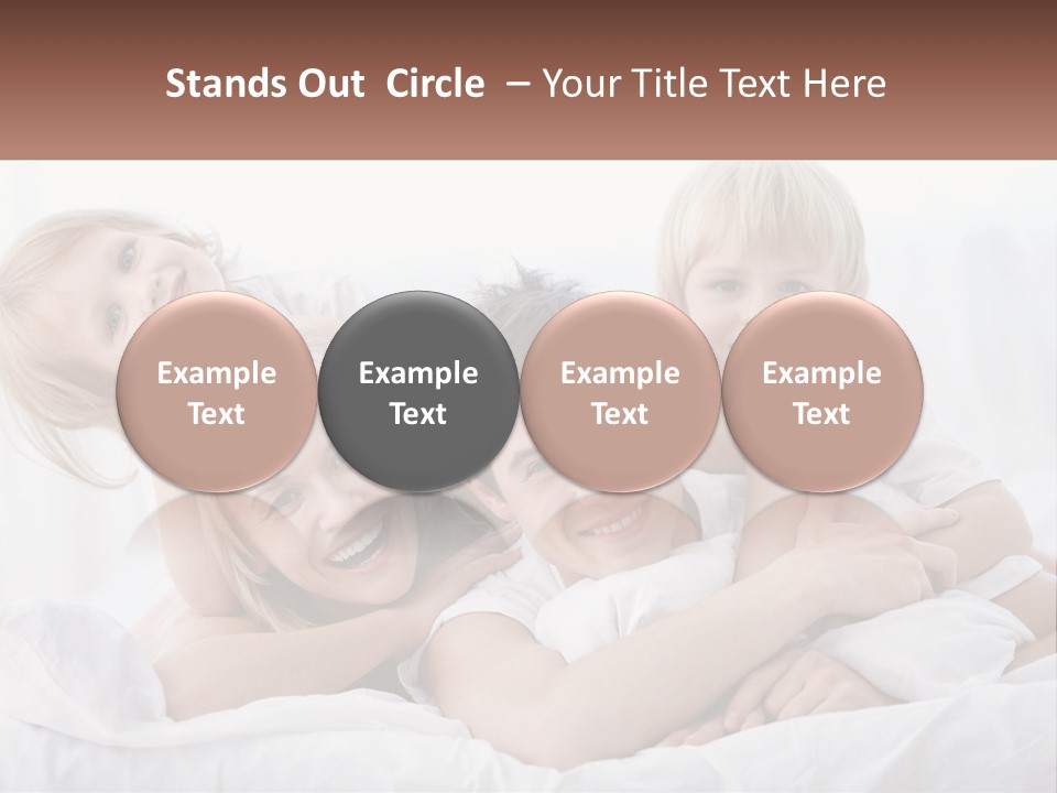 A Group Of People Laying On Top Of A Bed PowerPoint Template