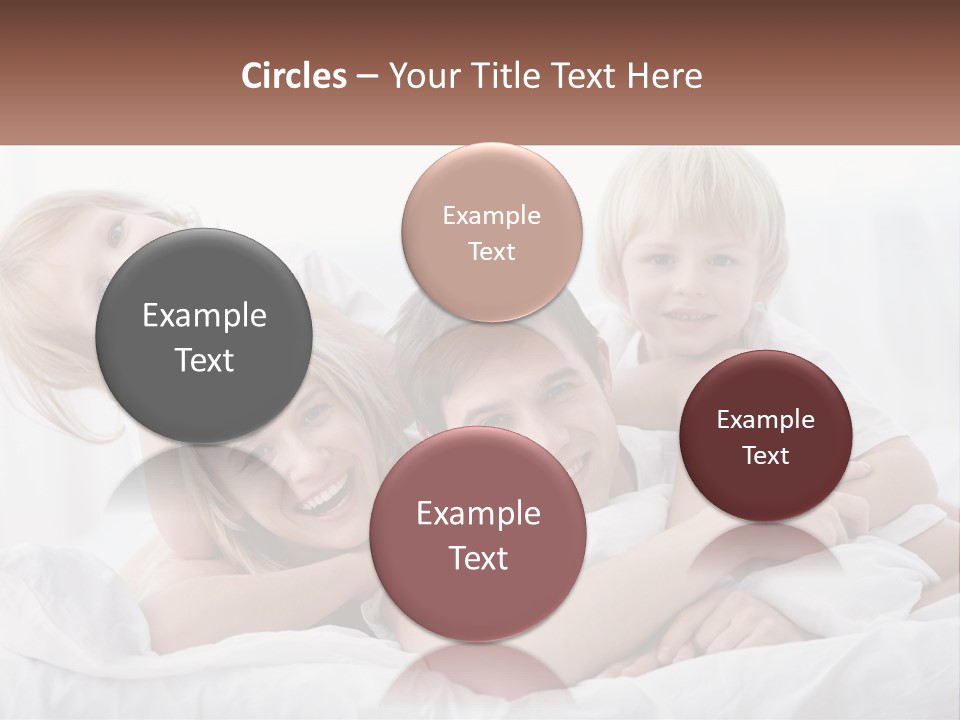 A Group Of People Laying On Top Of A Bed PowerPoint Template