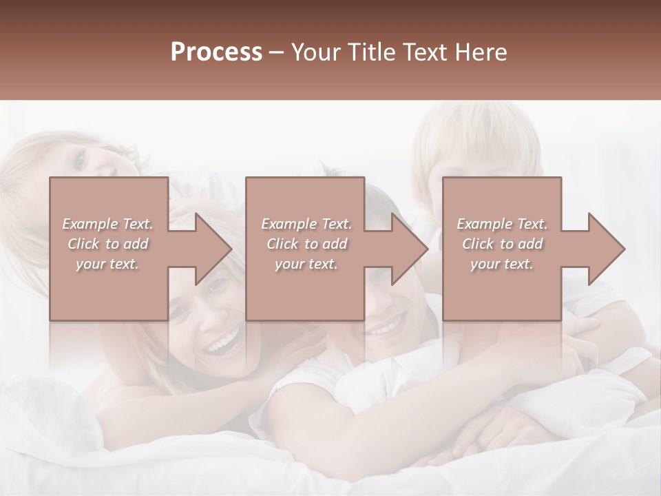 A Group Of People Laying On Top Of A Bed PowerPoint Template
