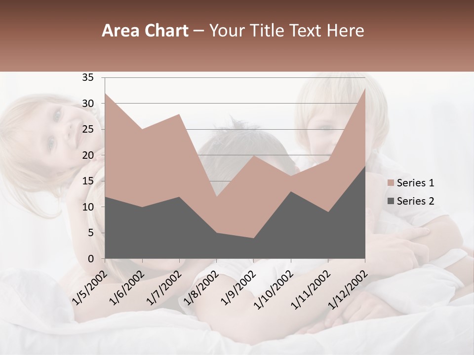 A Group Of People Laying On Top Of A Bed PowerPoint Template