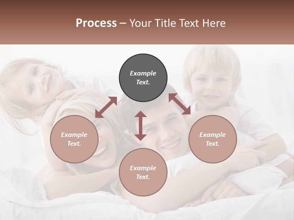 A Group Of People Laying On Top Of A Bed PowerPoint Template