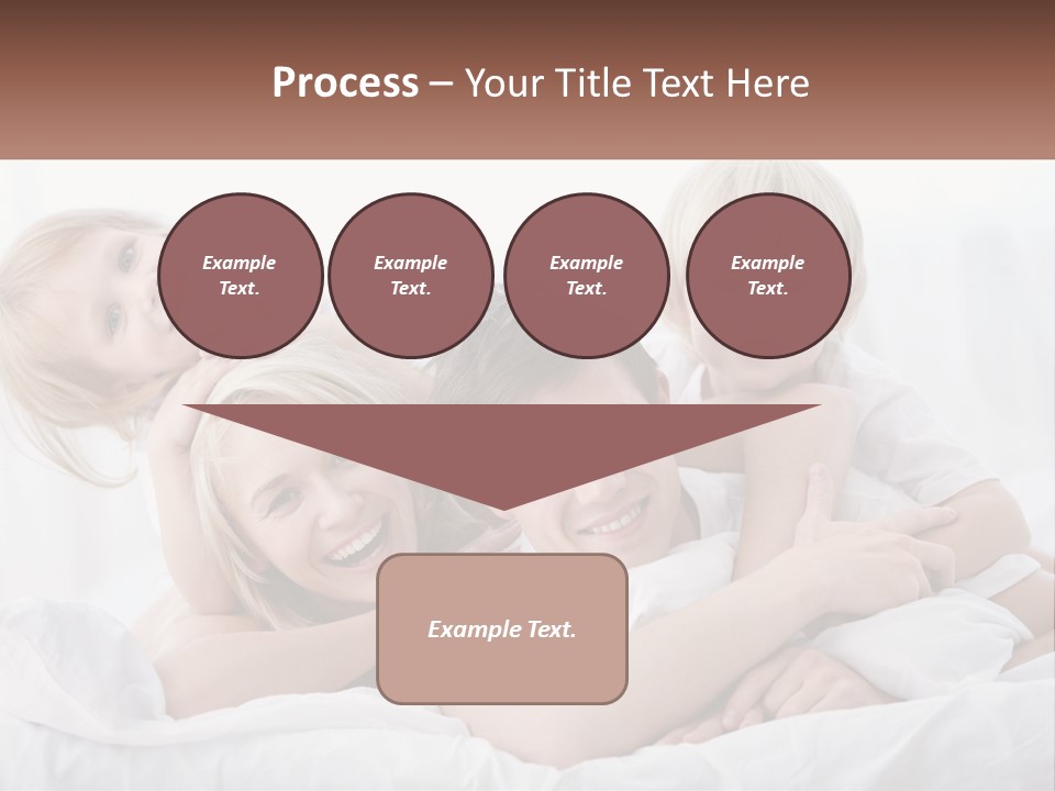 A Group Of People Laying On Top Of A Bed PowerPoint Template