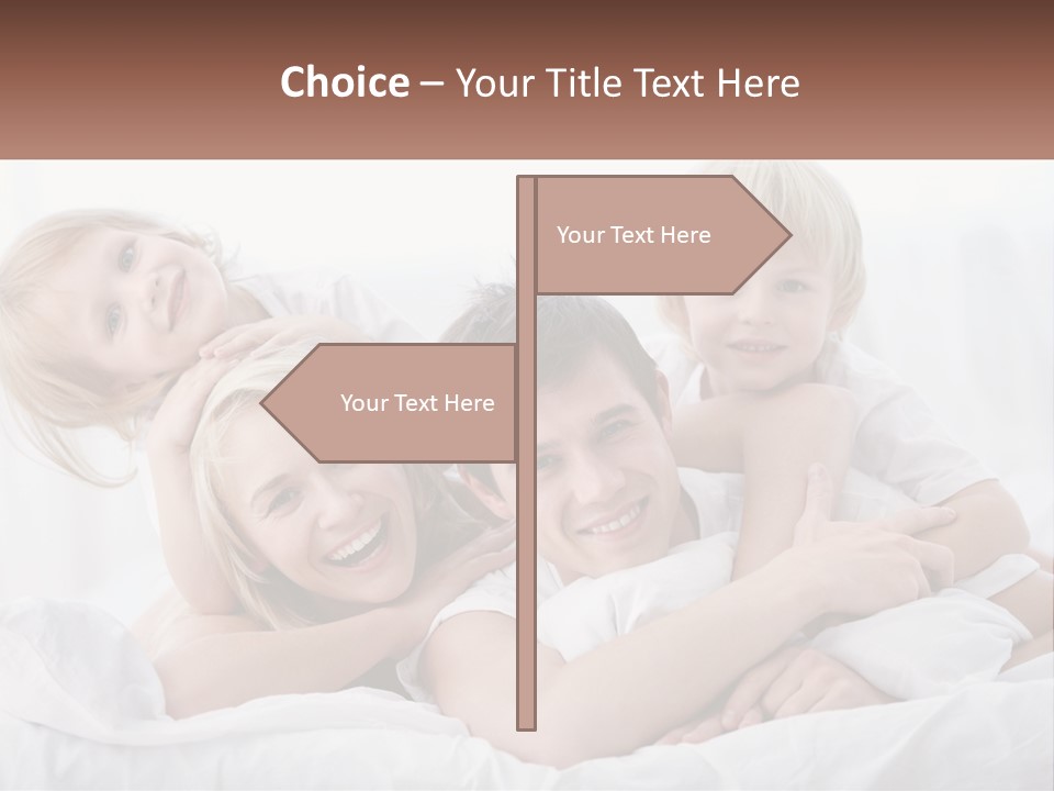 A Group Of People Laying On Top Of A Bed PowerPoint Template