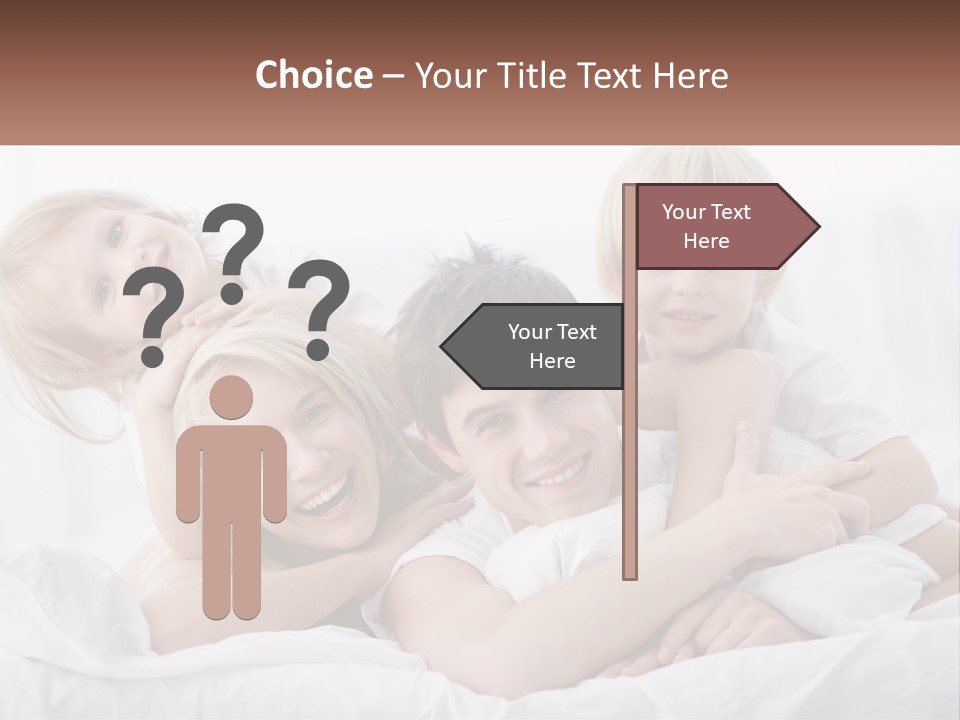 A Group Of People Laying On Top Of A Bed PowerPoint Template