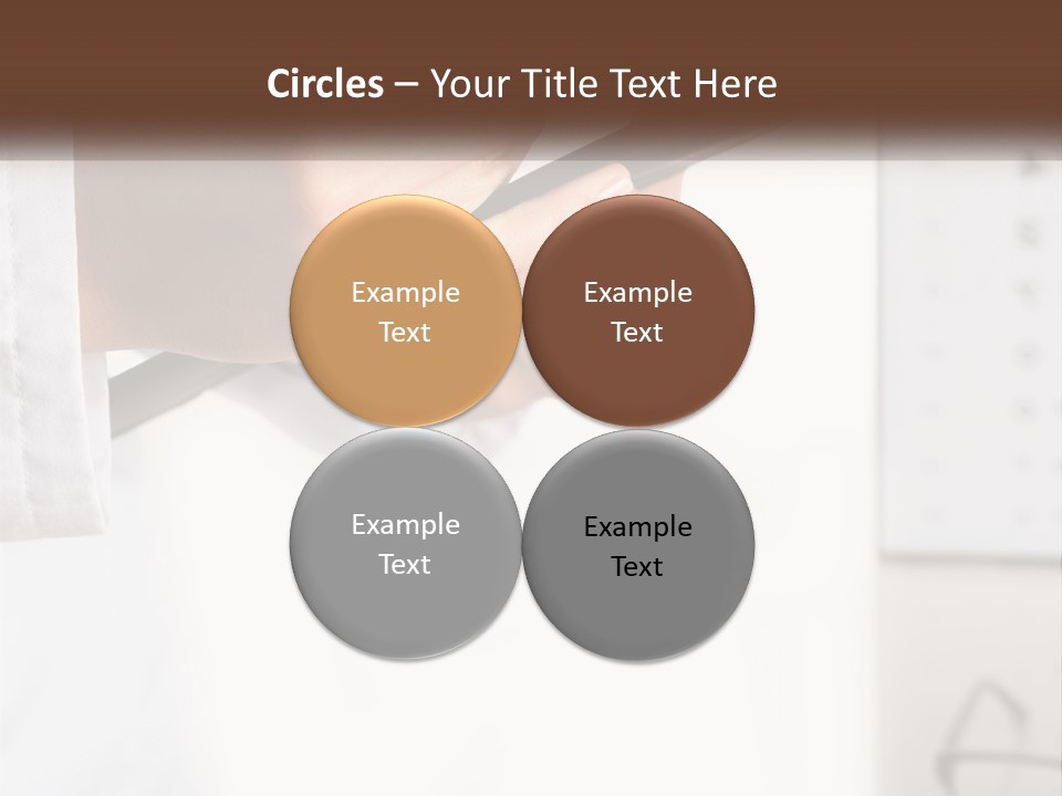 A Person Writing On A Piece Of Paper With A Pen PowerPoint Template