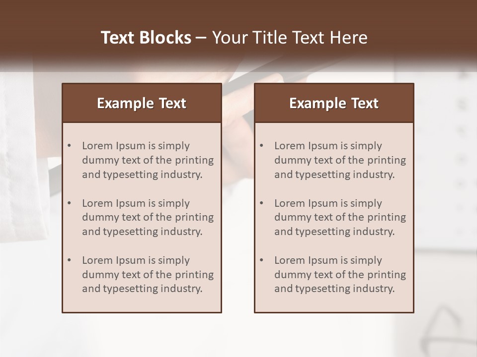 A Person Writing On A Piece Of Paper With A Pen PowerPoint Template