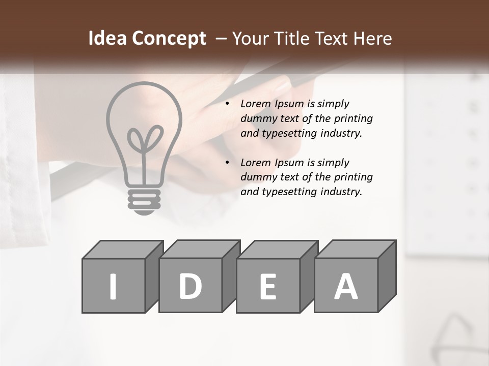 A Person Writing On A Piece Of Paper With A Pen PowerPoint Template