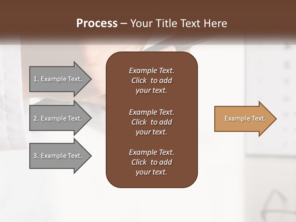 A Person Writing On A Piece Of Paper With A Pen PowerPoint Template