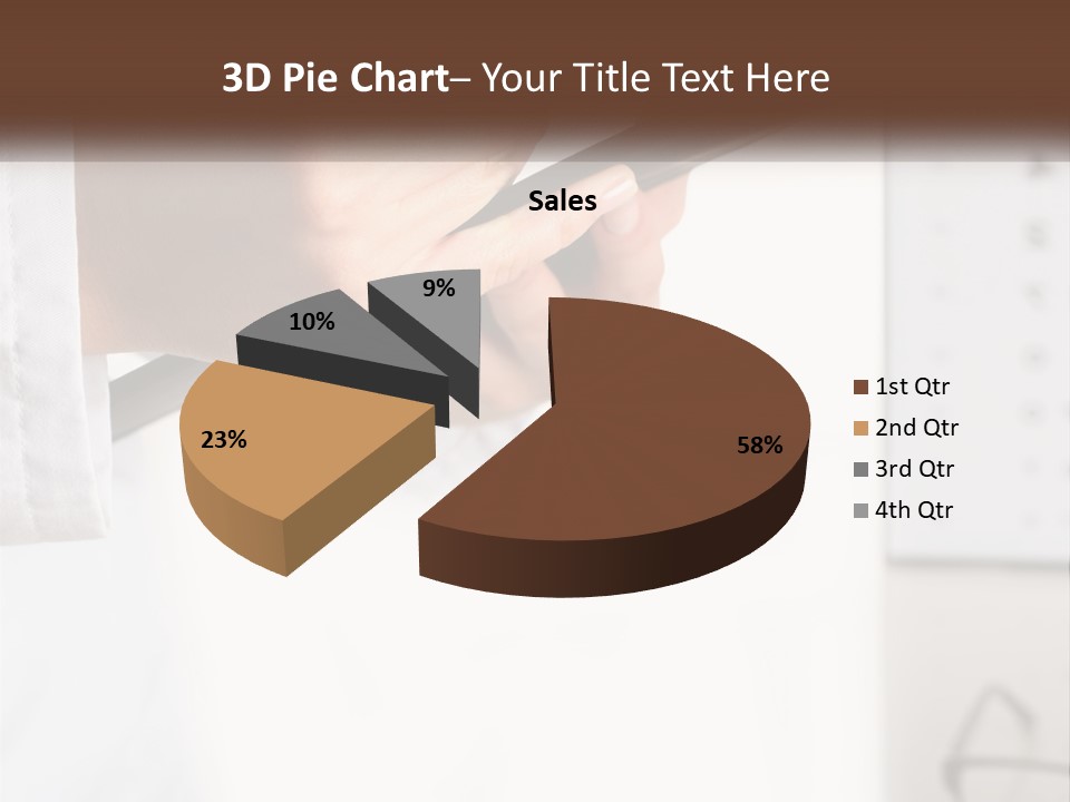 A Person Writing On A Piece Of Paper With A Pen PowerPoint Template