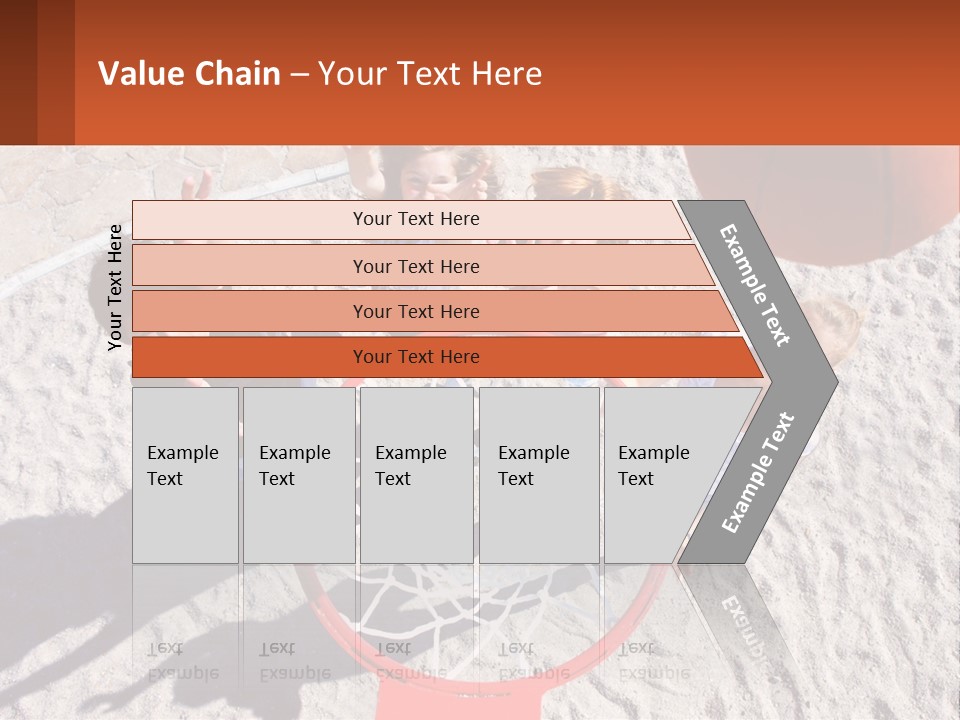 A Group Of People Playing Basketball In The Sand PowerPoint Template