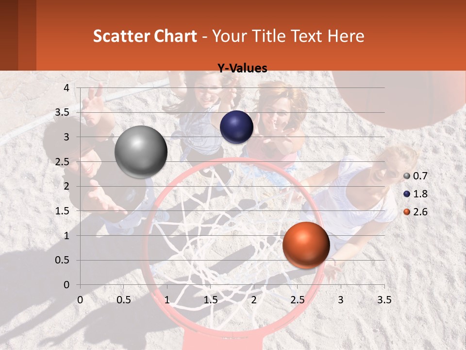 A Group Of People Playing Basketball In The Sand PowerPoint Template
