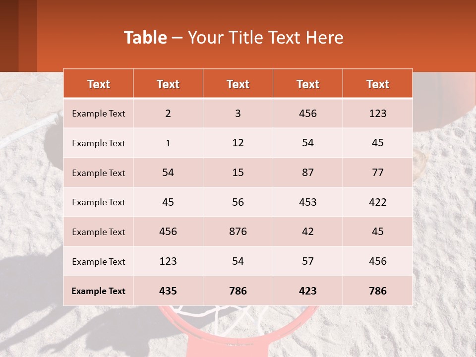 A Group Of People Playing Basketball In The Sand PowerPoint Template