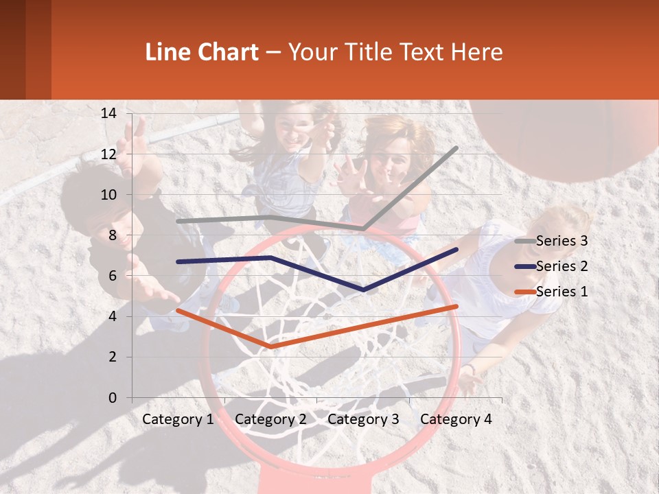 A Group Of People Playing Basketball In The Sand PowerPoint Template