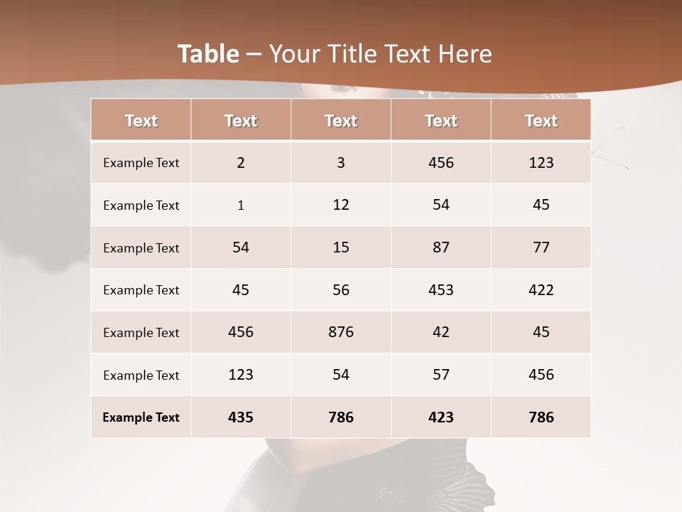 A Woman In A Black Dress With Butterflies On Her Head PowerPoint Template