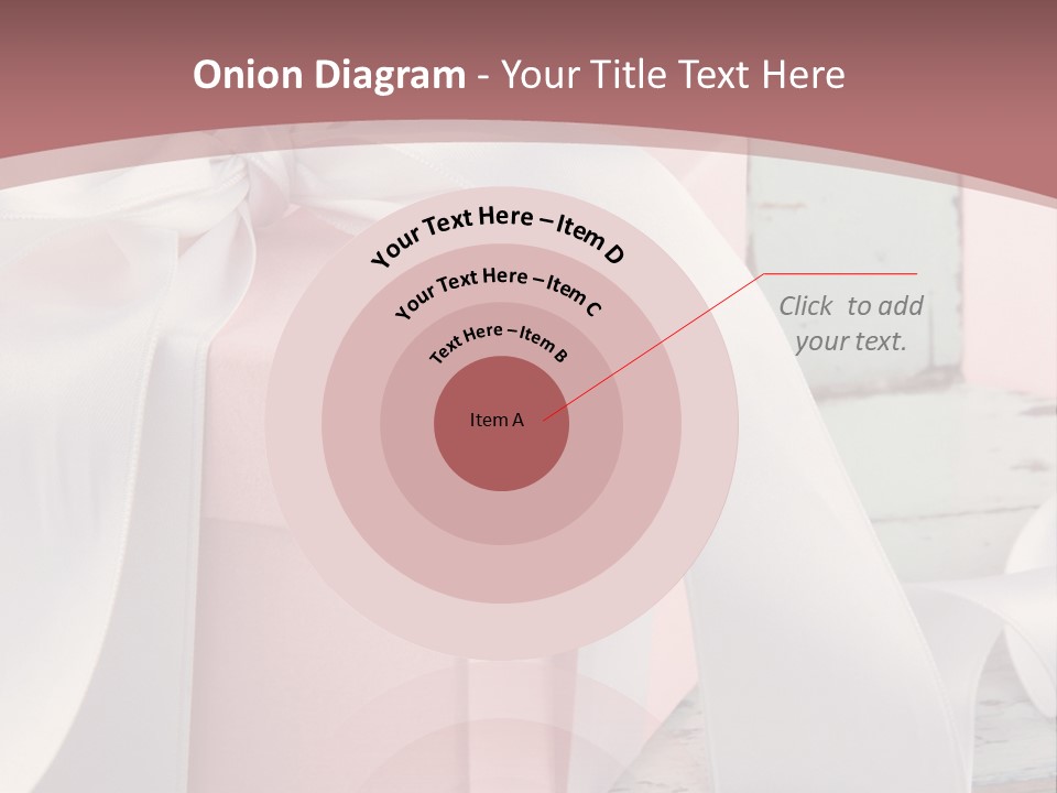 A Pink Present Box With A White Ribbon On It PowerPoint Template