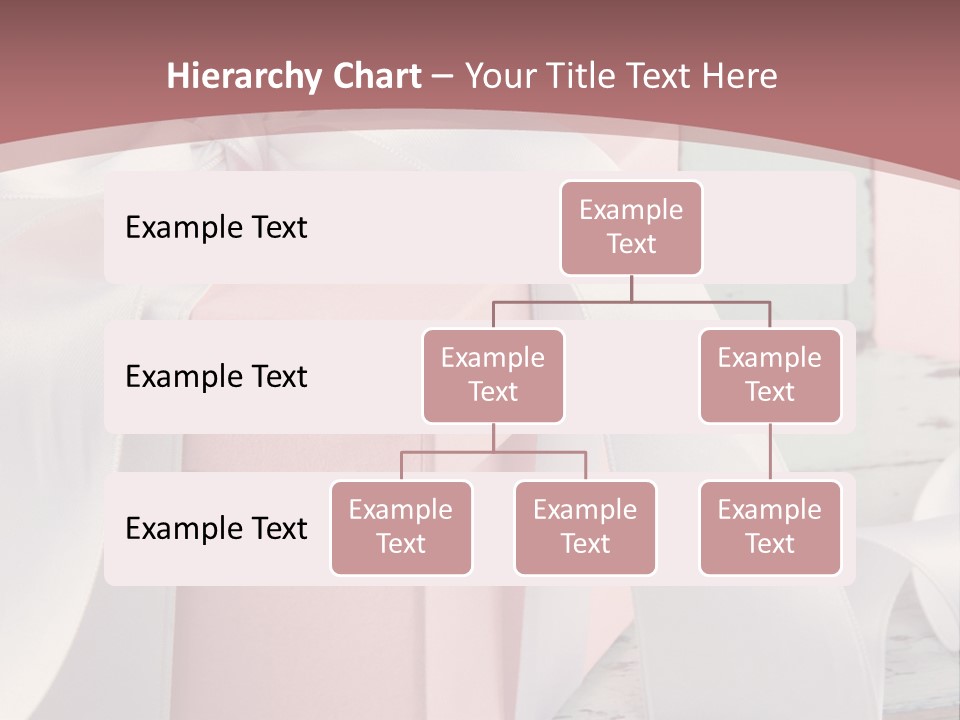 A Pink Present Box With A White Ribbon On It PowerPoint Template