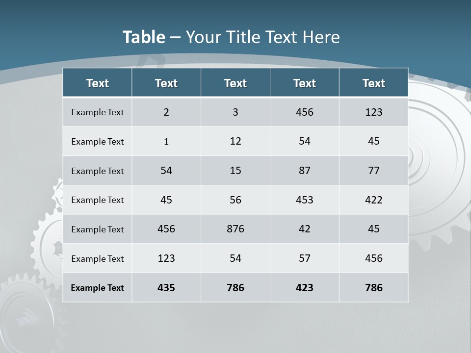 A Group Of People Standing On Top Of Gears PowerPoint Template