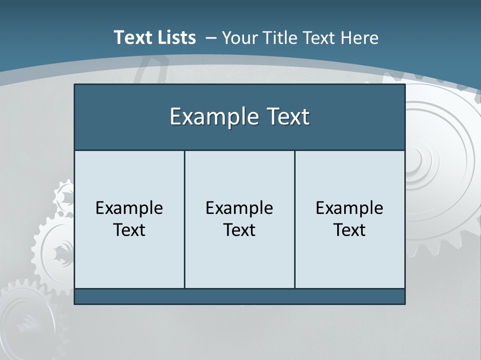A Group Of People Standing On Top Of Gears PowerPoint Template