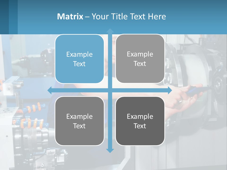A Man Working On A Machine In A Factory PowerPoint Template