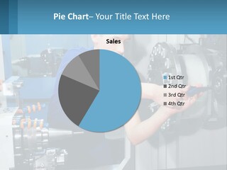 A Man Working On A Machine In A Factory PowerPoint Template