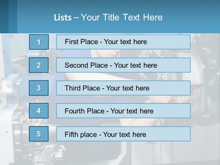 A Man Working On A Machine In A Factory PowerPoint Template