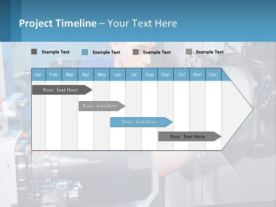 A Man Working On A Machine In A Factory PowerPoint Template