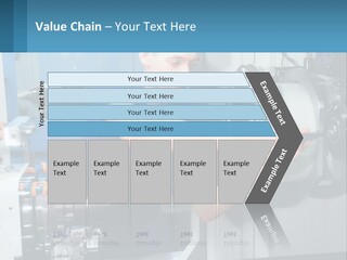 A Man Working On A Machine In A Factory PowerPoint Template