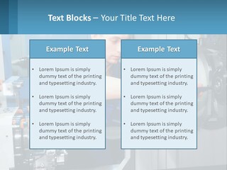 A Man Working On A Machine In A Factory PowerPoint Template