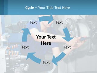 A Man Working On A Machine In A Factory PowerPoint Template