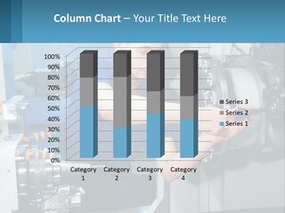 A Man Working On A Machine In A Factory PowerPoint Template