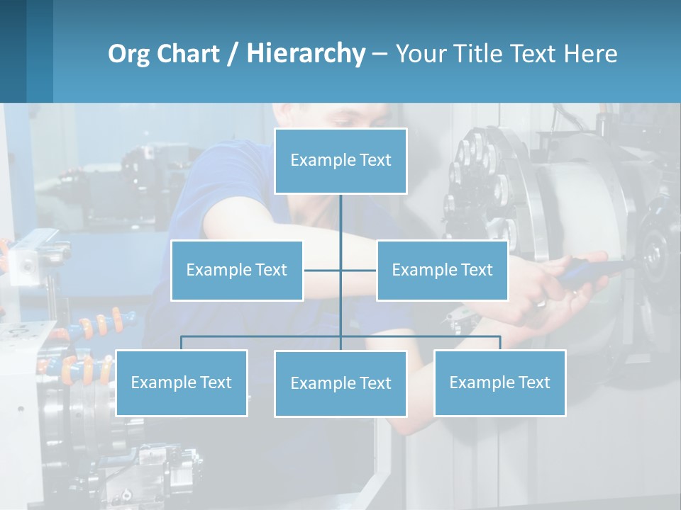 A Man Working On A Machine In A Factory PowerPoint Template