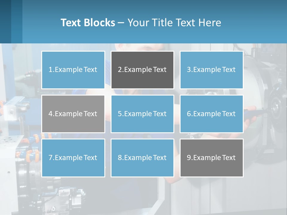 A Man Working On A Machine In A Factory PowerPoint Template