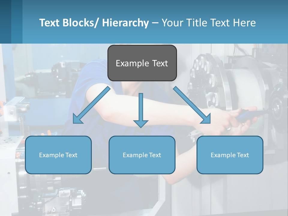 A Man Working On A Machine In A Factory PowerPoint Template